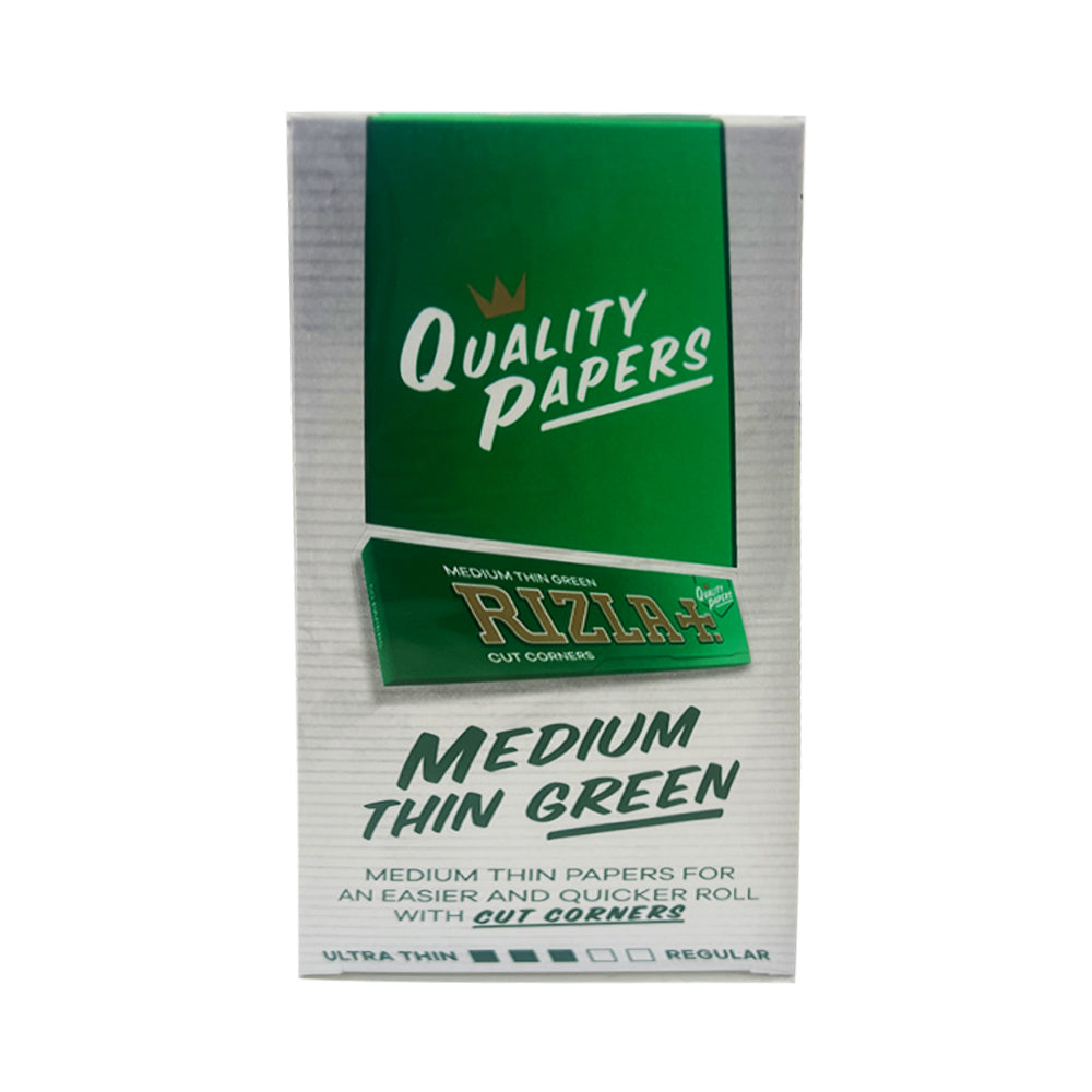 Rizla Medium Thin Green: King Size Easy-Rolling Paper for a Rich Experience