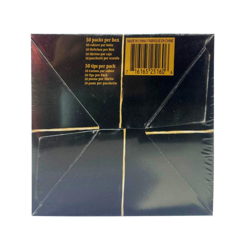 RAW Black Classic Rolling Paper Tips (50 Count)