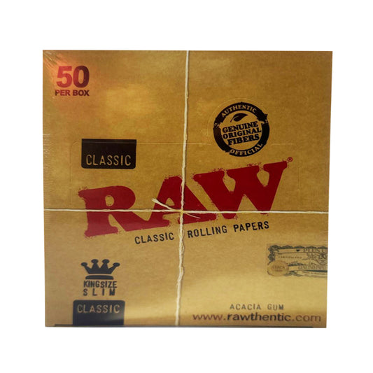 RAW Classic Single Wide Rolling Papers (50 per Box)