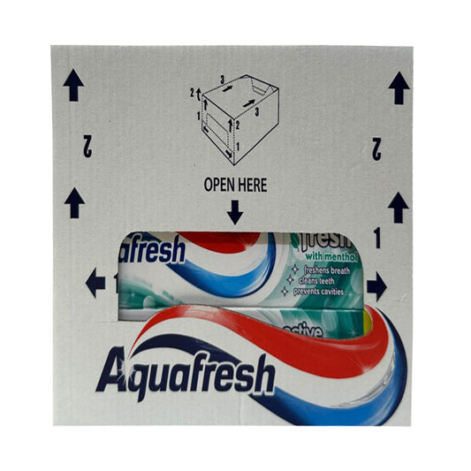 Aquafresh Active Fresh with Menthol Toothpaste (100mlx12)