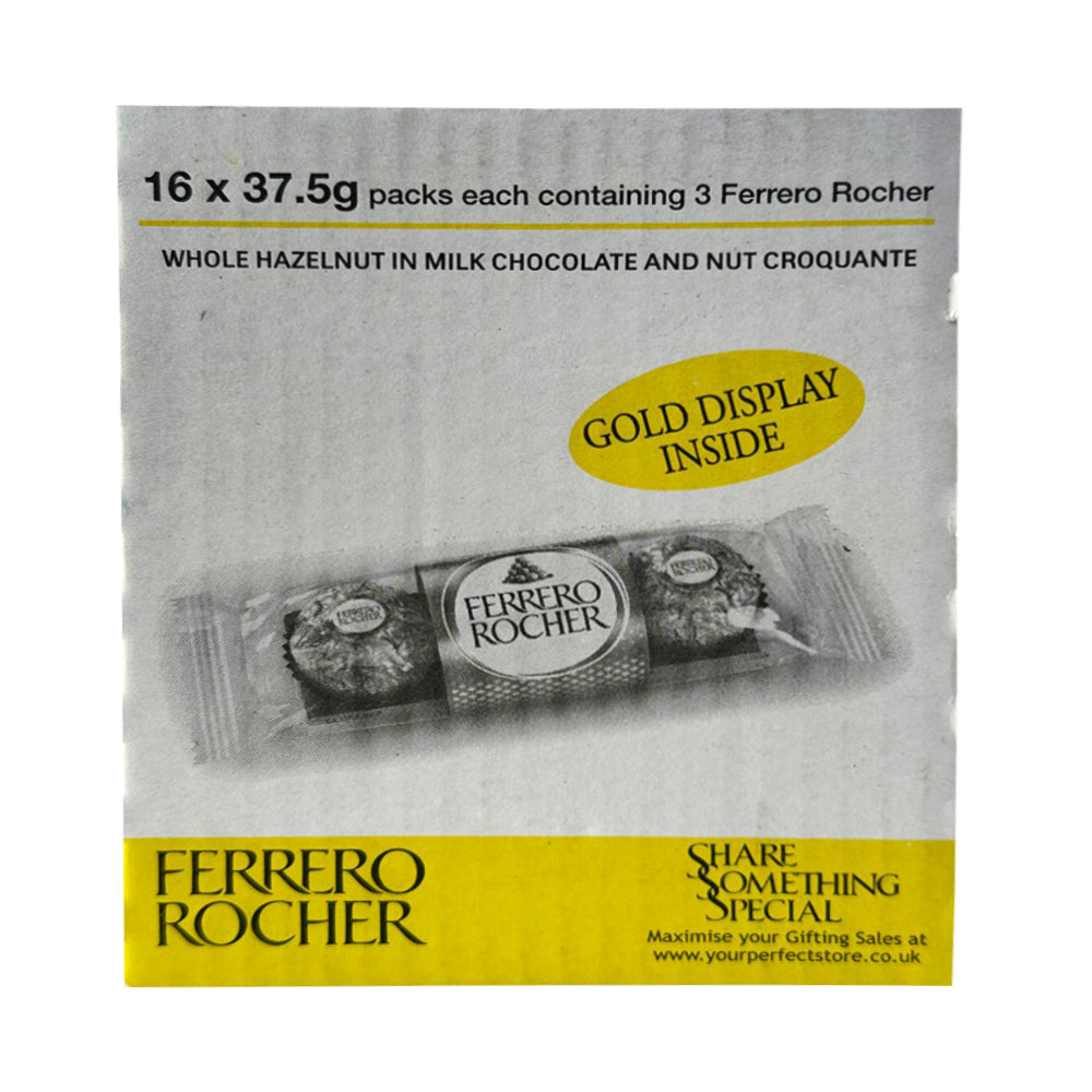 Ferrero Rocher, Fine Hazelnut Milk Chocolates (Pack of 16)