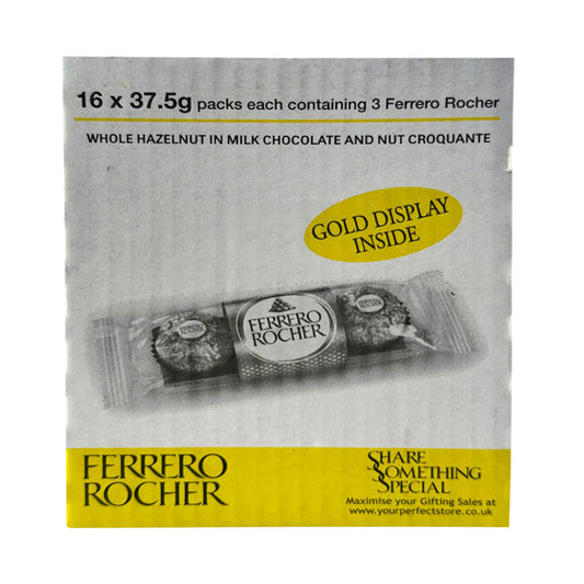 Ferrero Rocher, Fine Hazelnut Milk Chocolates (Pack of 16)
