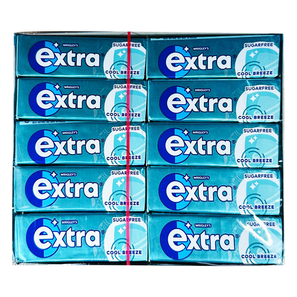 Wrigley's Extra Cool Breeze: Long-Lasting Cool Breath Sugarfree Gums (30x14g)