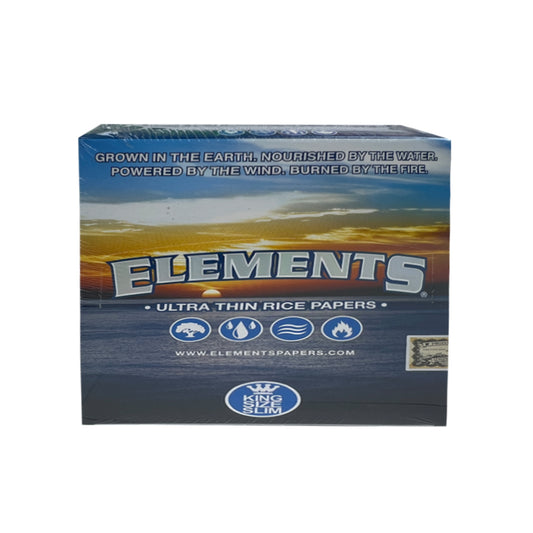 Elements Ultra Thin Rice Papers: King Size Slim (Pack of 50)