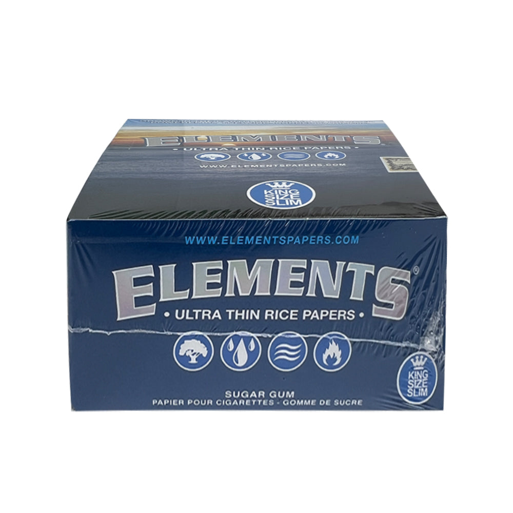 Elements Ultra Thin Rice Papers: King Size Slim (Pack of 50)