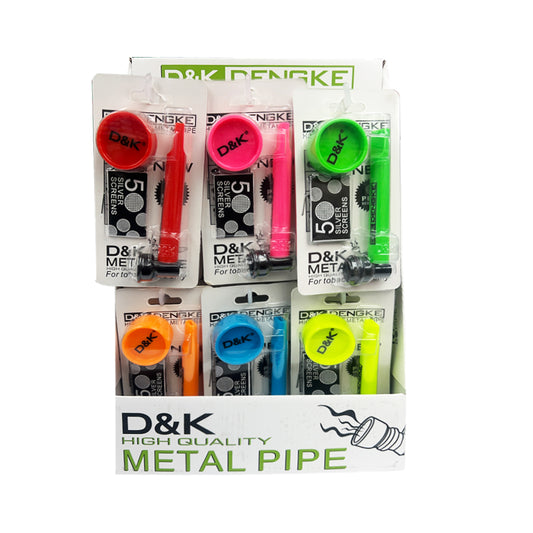 D&K Premium Metal Pipe: Experience Durability and Smooth Smokes Pack of 24