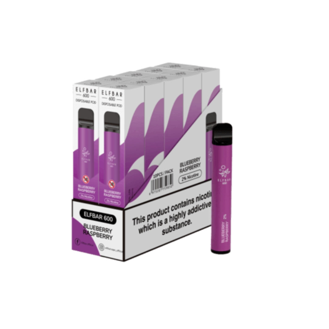 ELF BAR 600 Disposable Vape - 20mg (Pack of 10)