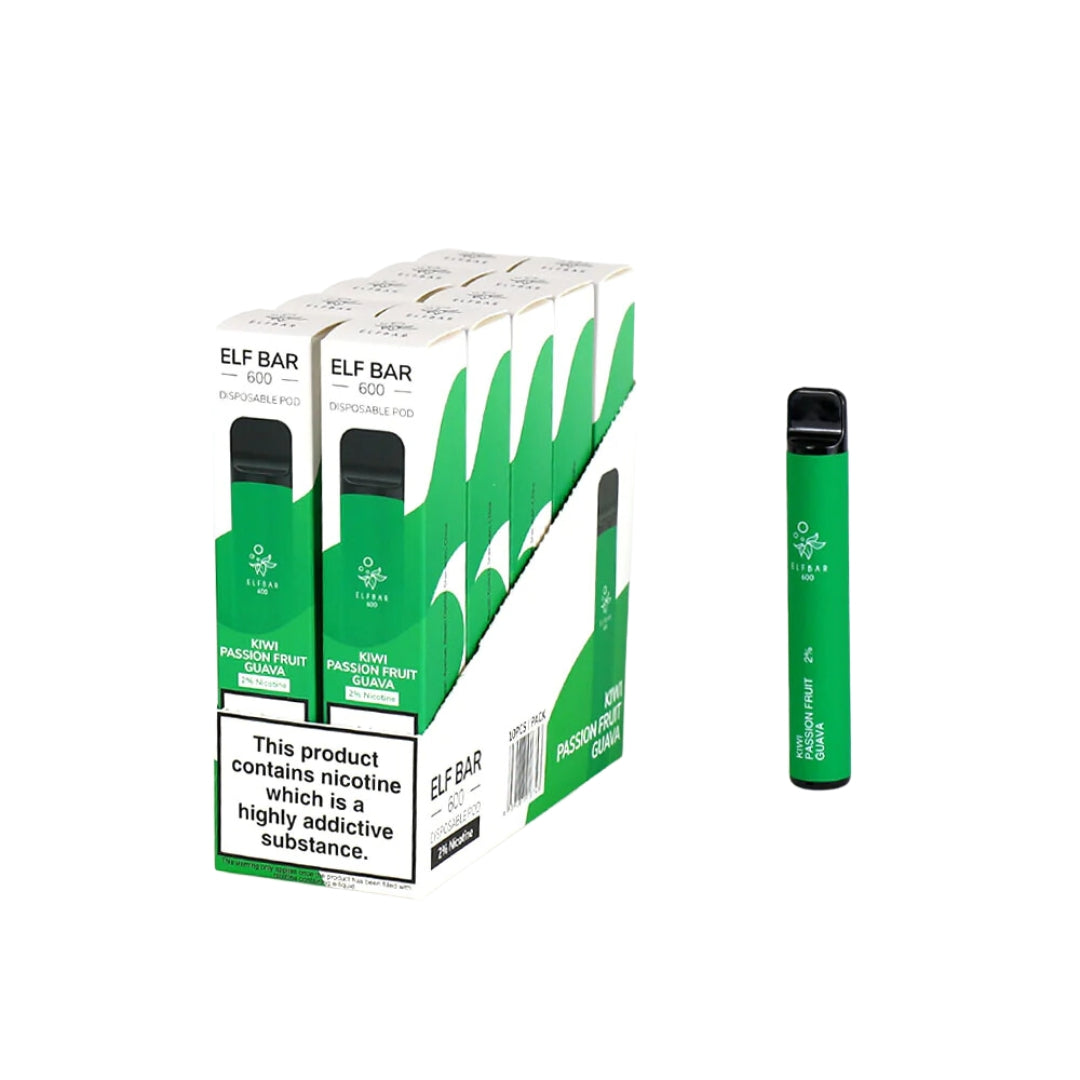 ELF BAR 600 Disposable Vape - 20mg (Pack of 10)