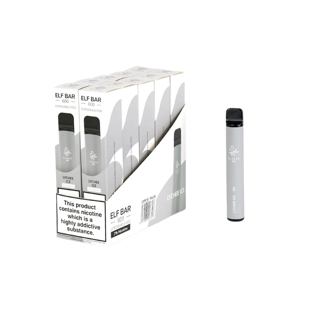 ELF BAR 600 Disposable Vape - 20mg (Pack of 10)