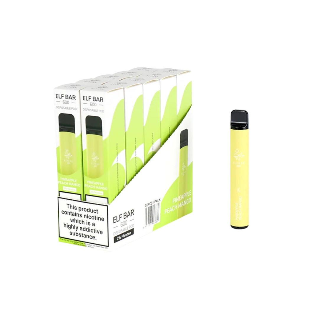 ELF BAR 600 Disposable Vape - 20mg (Pack of 10)