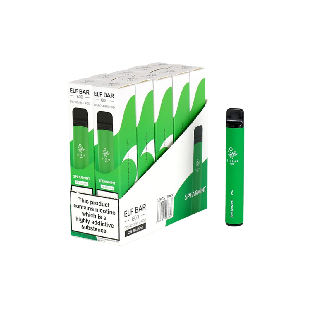 ELF BAR 600 Disposable Vape - 20mg (Pack of 10)