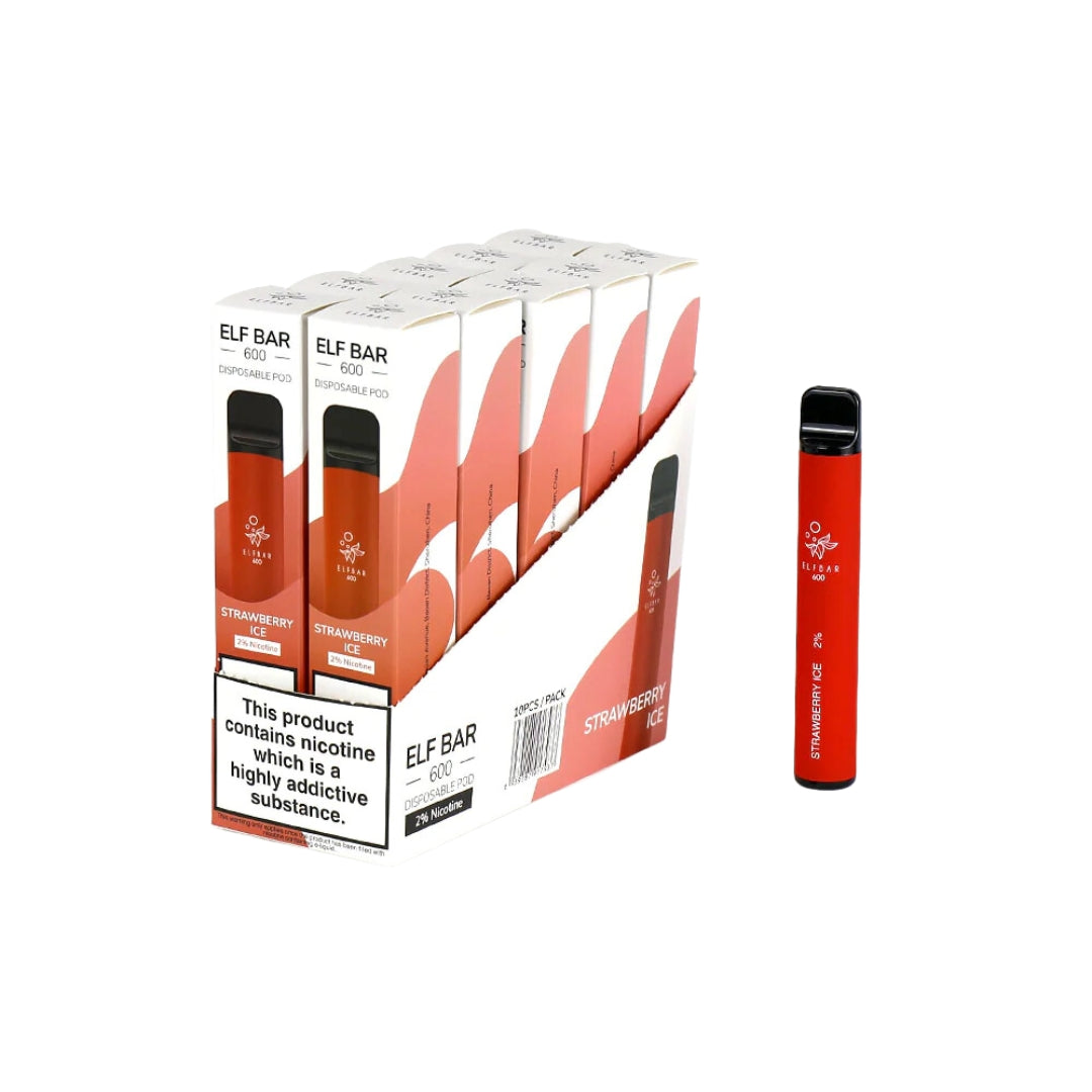 ELF BAR 600 Disposable Vape - 20mg (Pack of 10)