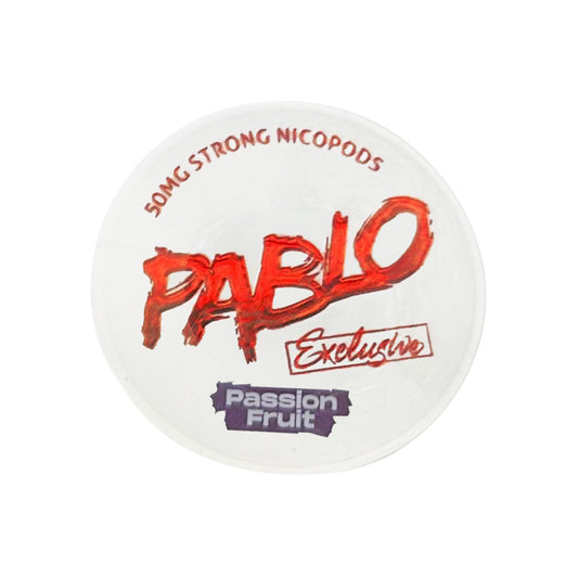 Pablo's exclusive Passion Fruit Nicotine pouches. Experience the tingling sensation of passion (Pack of 10)