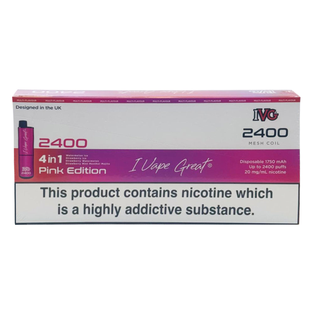 IVG 2400 Puffs Disposable Vape Pack of 5