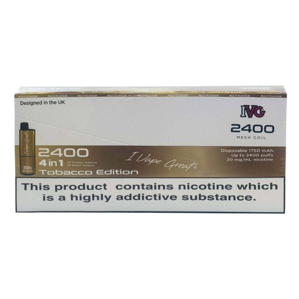 IVG 2400 Puffs Disposable Vape Pack of 5