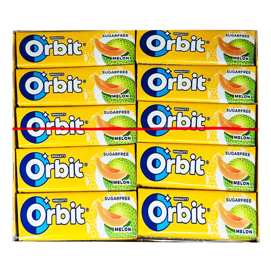 Wrigley's Orbit Melon Flavored Chewing Gum- Sugarfree (30x14g)