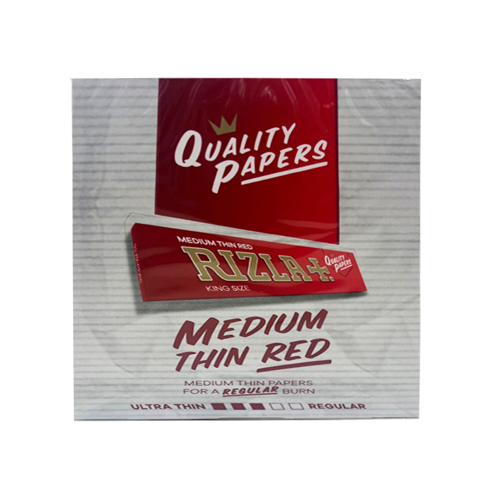 Rizla Medium Thin Red King Size Rolling Papers: The Reliable Choice for Everyday Rolling