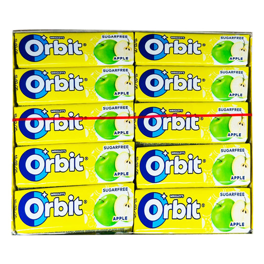 Wrigley's Orbit Apple: A Crisp Sugarfree Apple Explosion (30x14g)