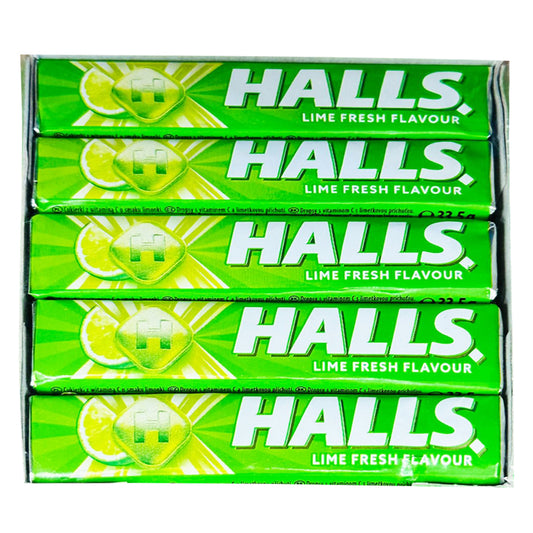HALLS Lime Fresh Flavor: Refreshing Citrus Sensation for Instant Freshness (Pack of 12)