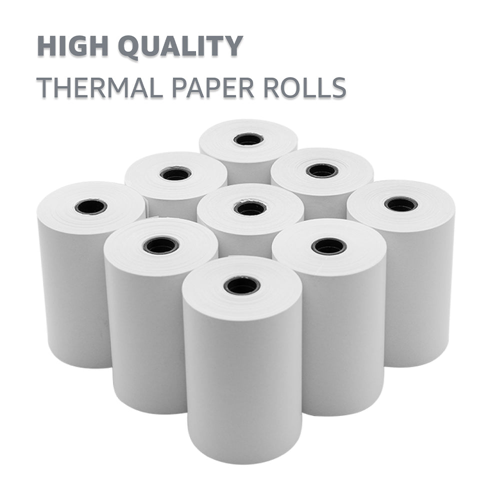 VIROSA Premium 57 x 40 mm Thermal Paper Till Receipt Rolls for PDQ Cre ...
