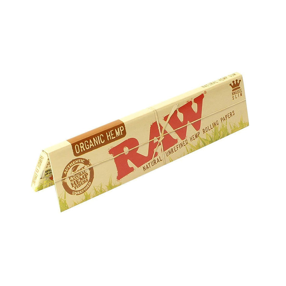 RAW Organic King Size Slim Rolling Papers (Pack of 50)