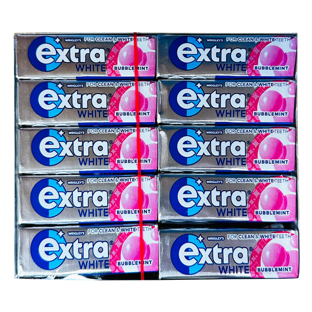 Wrigley's Extra White Bubblemint: Sugarfree Chewing Fun Meets Fresh Breath (30x14g)