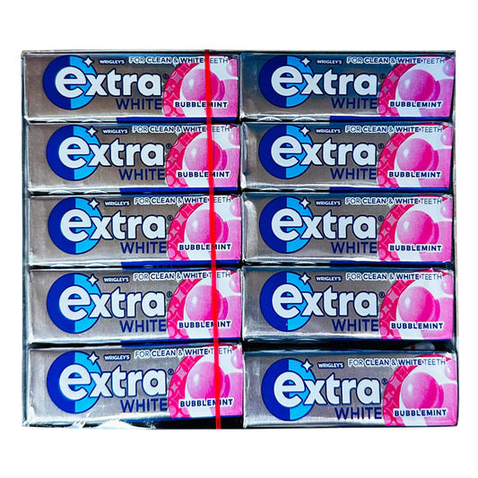 Wrigley's Extra White Bubblemint: Sugarfree Chewing Fun Meets Fresh Breath (30x14g)
