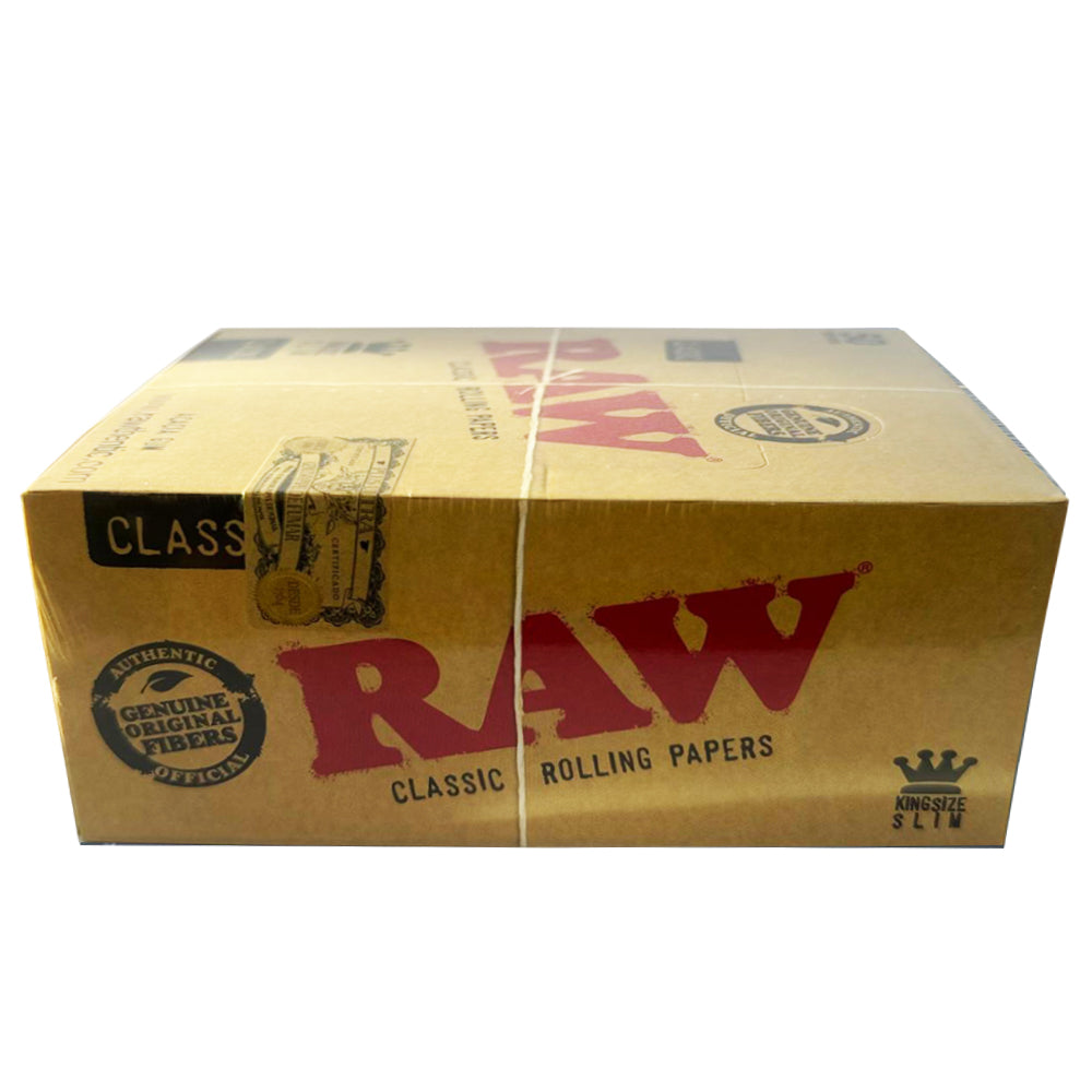 RAW Classic King Size Slim Rolling Papers (Pack of 50)