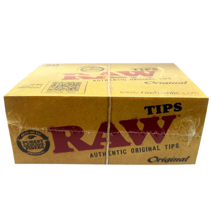 RAW Original Unbleached Filter Tips (50 Count) - Purest, Unrefined Experience