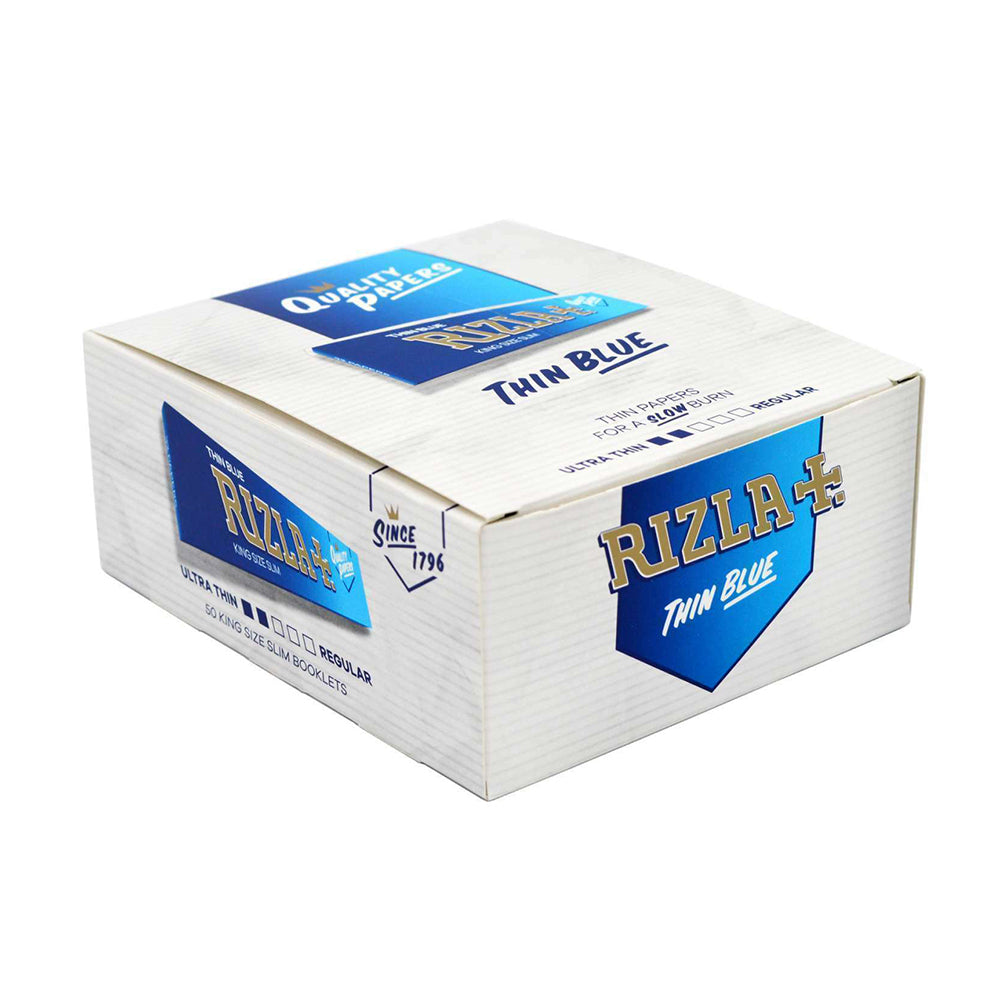 Rizla Blue King Size Super Slim 50 Booklets Rolling Papers
