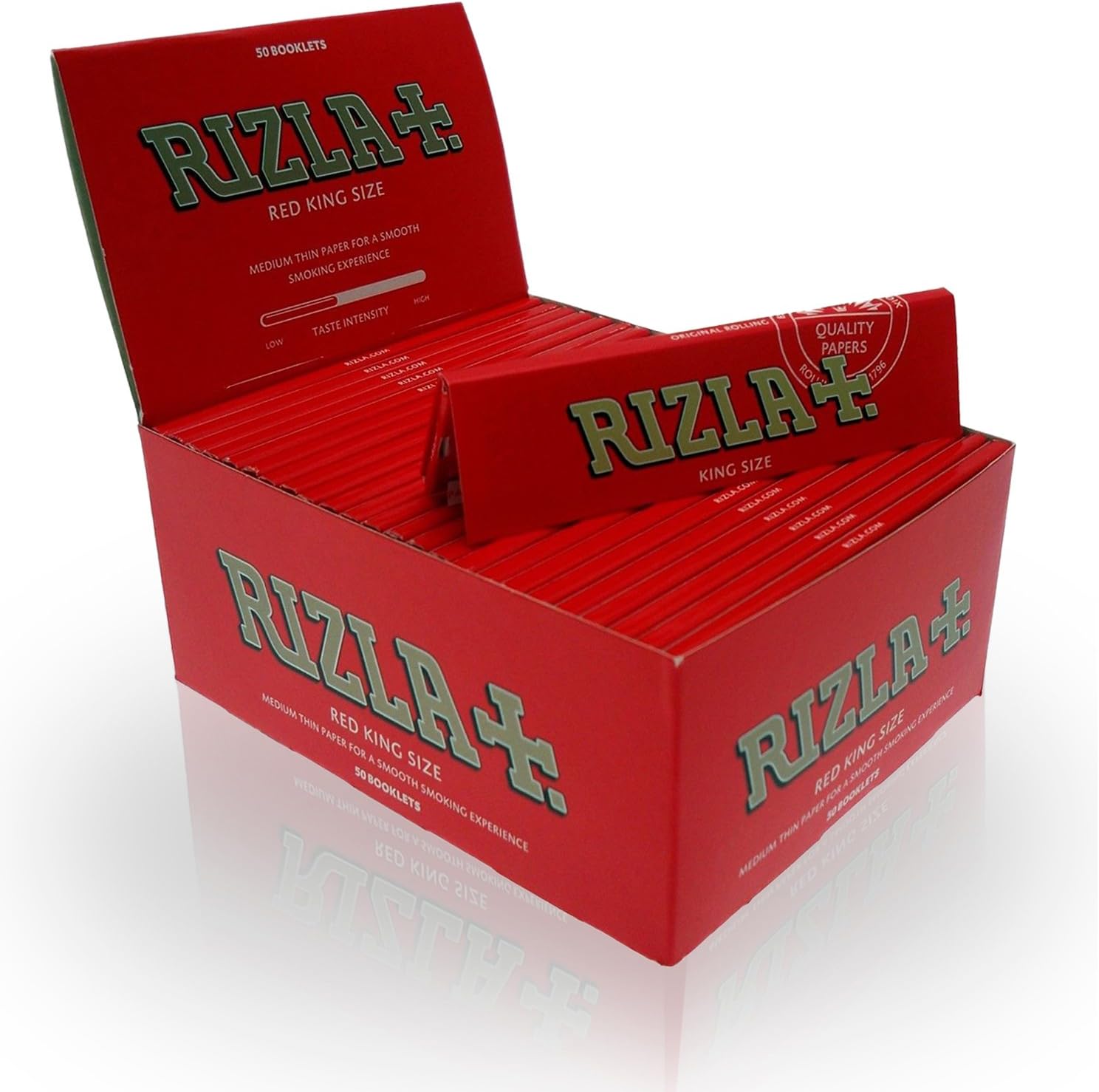 Rizla Red King Size Super Slim 50 Booklets Rolling Papers