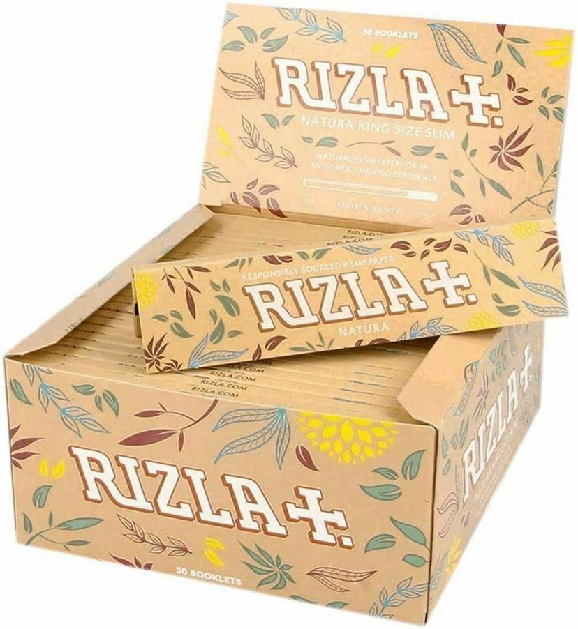 Rizla Natura King Size Super Slim 50 Booklets Rolling Papers