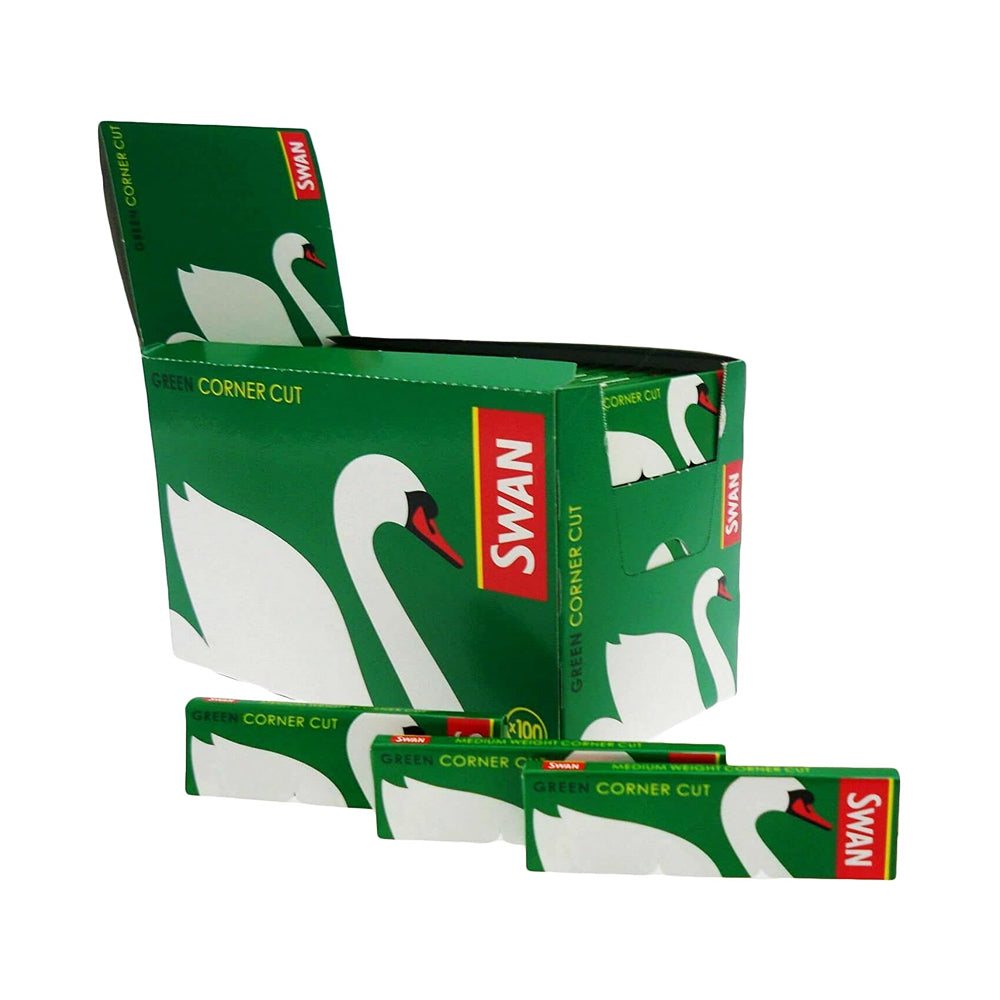 SWAN Green Standard 100 Booklets - High Quality Rolling papers