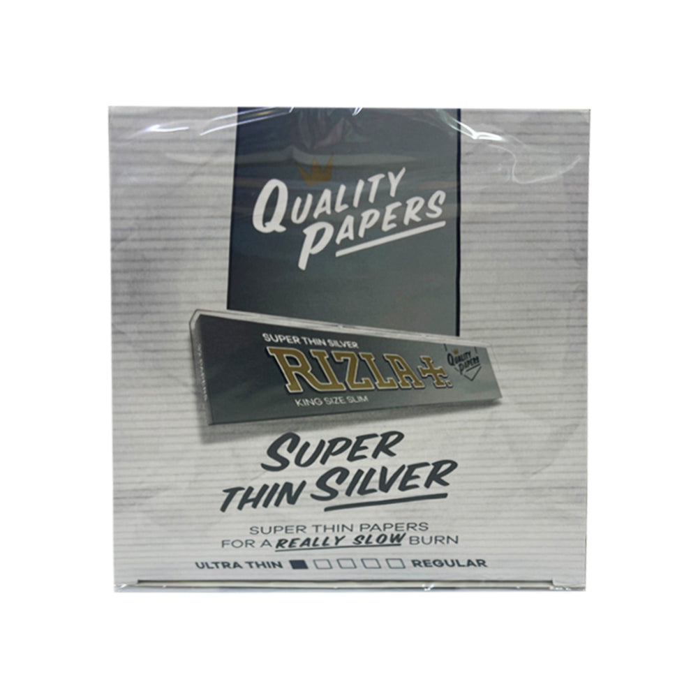Rizla Silver King Size Super Slim 50 Booklets Rolling Papers – RKK ...
