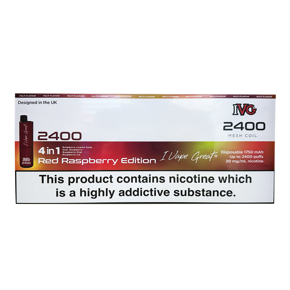 IVG 2400 Puffs Disposable Vape Pack of 5