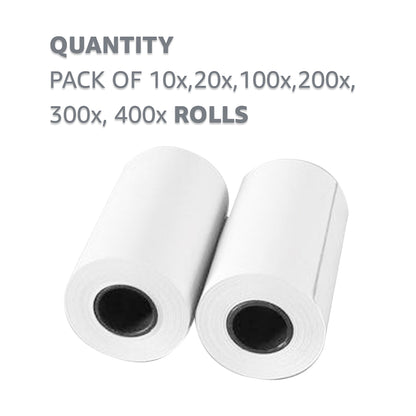 VIROSA Premium 57 x 40 mm Thermal Paper Till Receipt Rolls for PDQ Credit Card Machines, POS, and EPOS Systems – High-Quality Receipt Paper [Pack of 50]