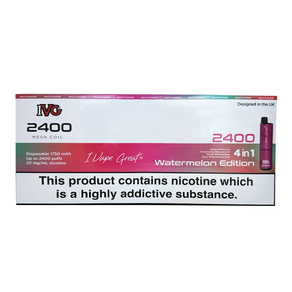 IVG 2400 Puffs Disposable Vape Pack of 5