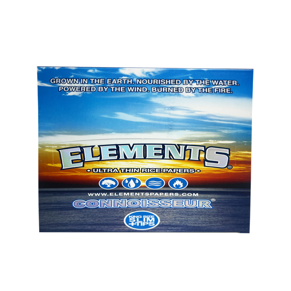 Elements Connoisseur King Size Slim: The Ultimate Smoking Experience (Pack of 24)