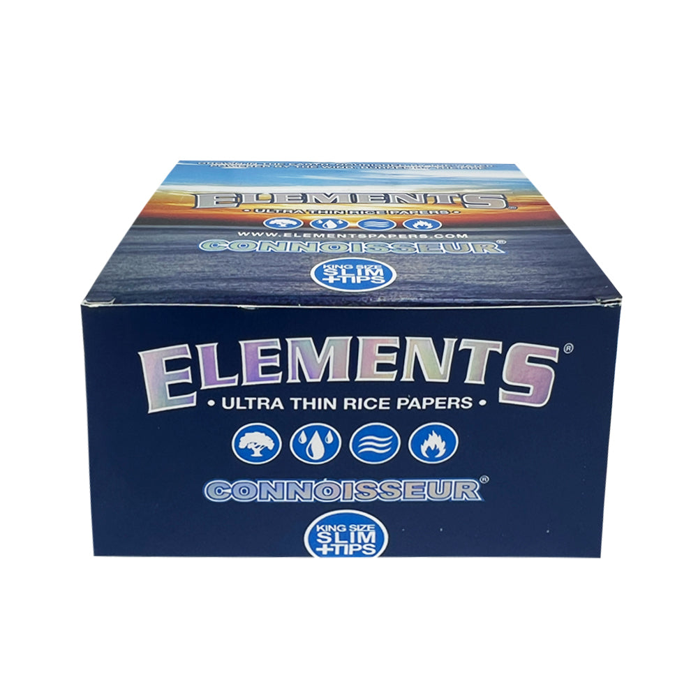 Elements Connoisseur King Size Slim: The Ultimate Smoking Experience (Pack of 24)