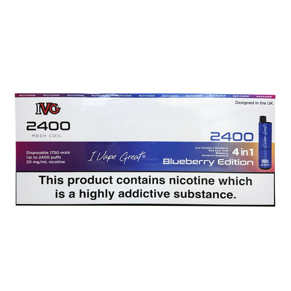 IVG 2400 Puffs Disposable Vape Pack of 5