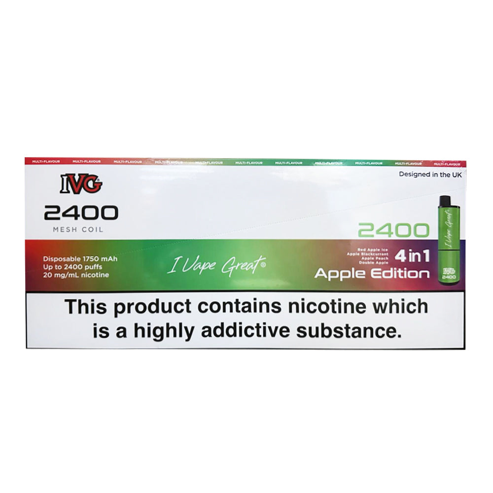 IVG 2400 Puffs Disposable Vape Pack of 5
