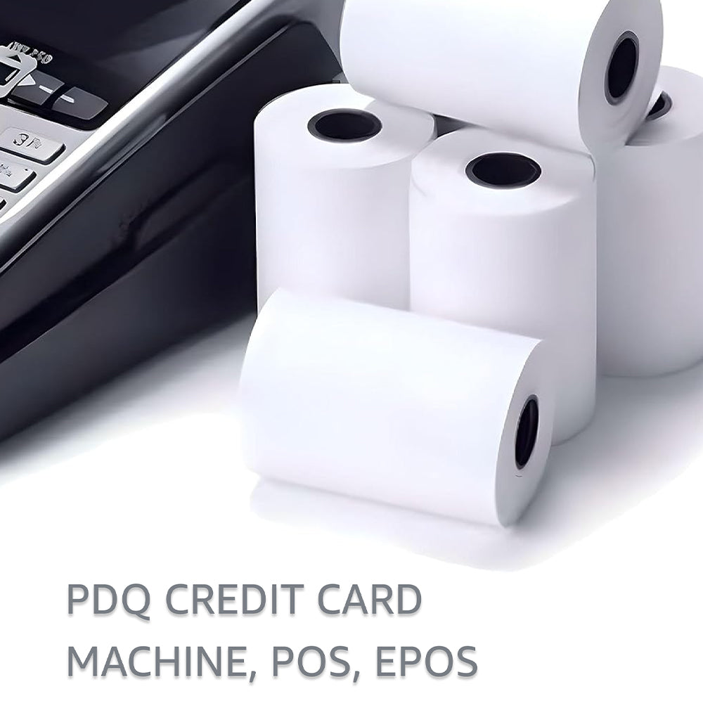 VIROSA Premium 57 x 40 mm Thermal Paper Till Receipt Rolls for PDQ Credit Card Machines, POS, and EPOS Systems – High-Quality Receipt Paper [Pack of 50]