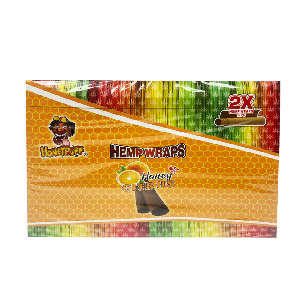 Honeypuff Kingsize Hemp Wraps Flavors - Pack of 25