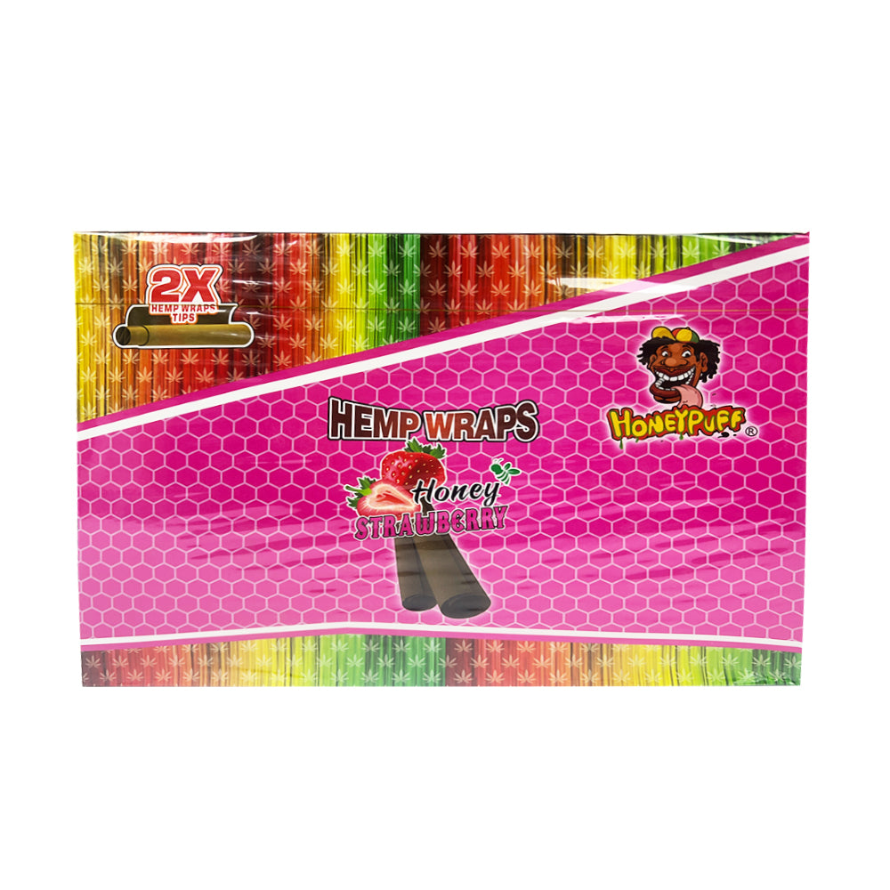 Honeypuff Kingsize Hemp Wraps Flavors - Pack of 25