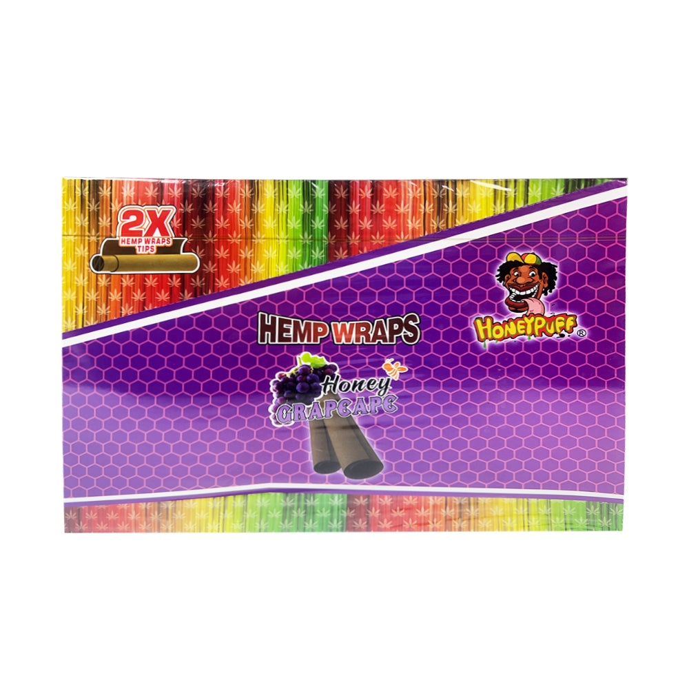 Honeypuff Kingsize Hemp Wraps Flavors - Pack of 25
