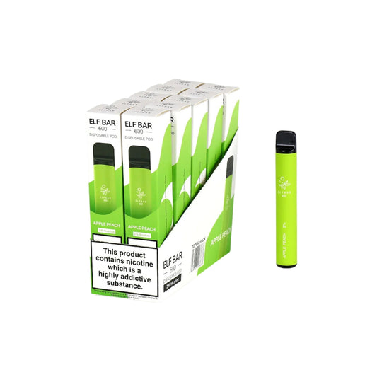 ELF BAR 600 Disposable Vape - 20mg (Pack of 10)