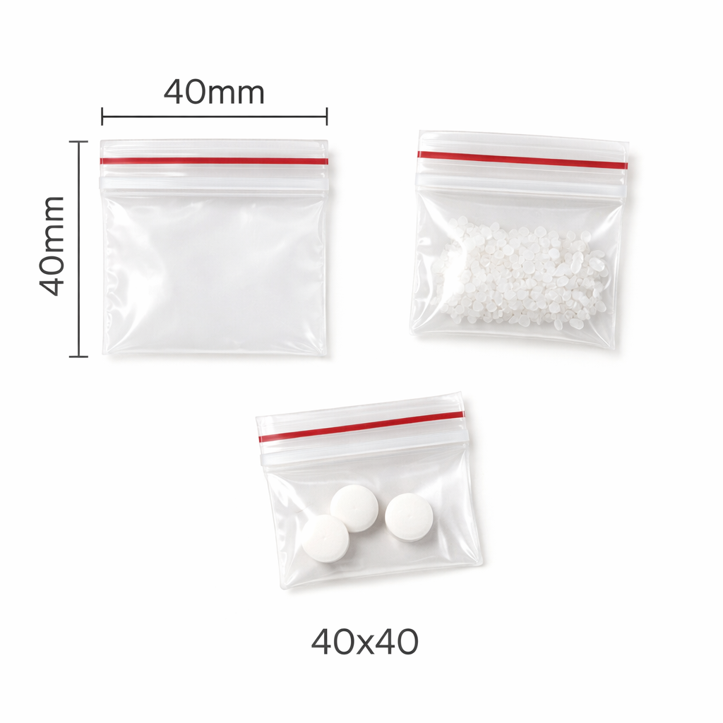 40cm x 40cm Clear Strong and Durable Baggies