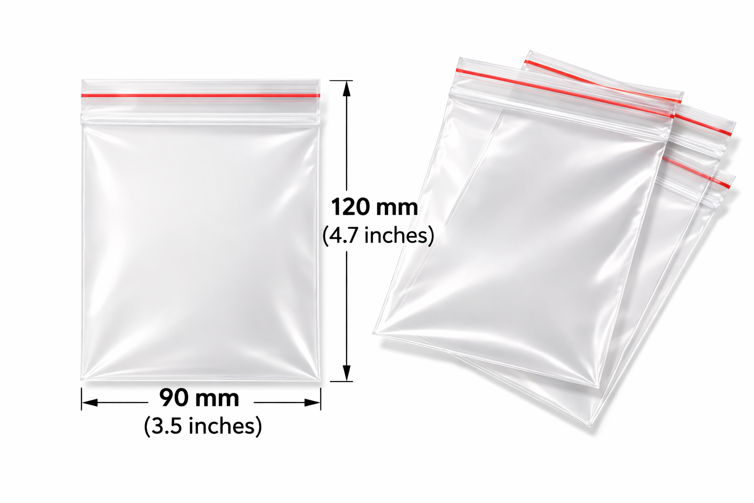 90cm x 120cm Clear Strong and Durable Baggies