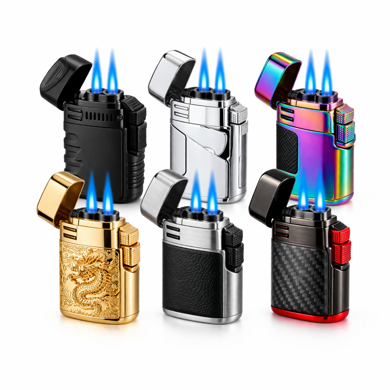 Double Flame Lighters