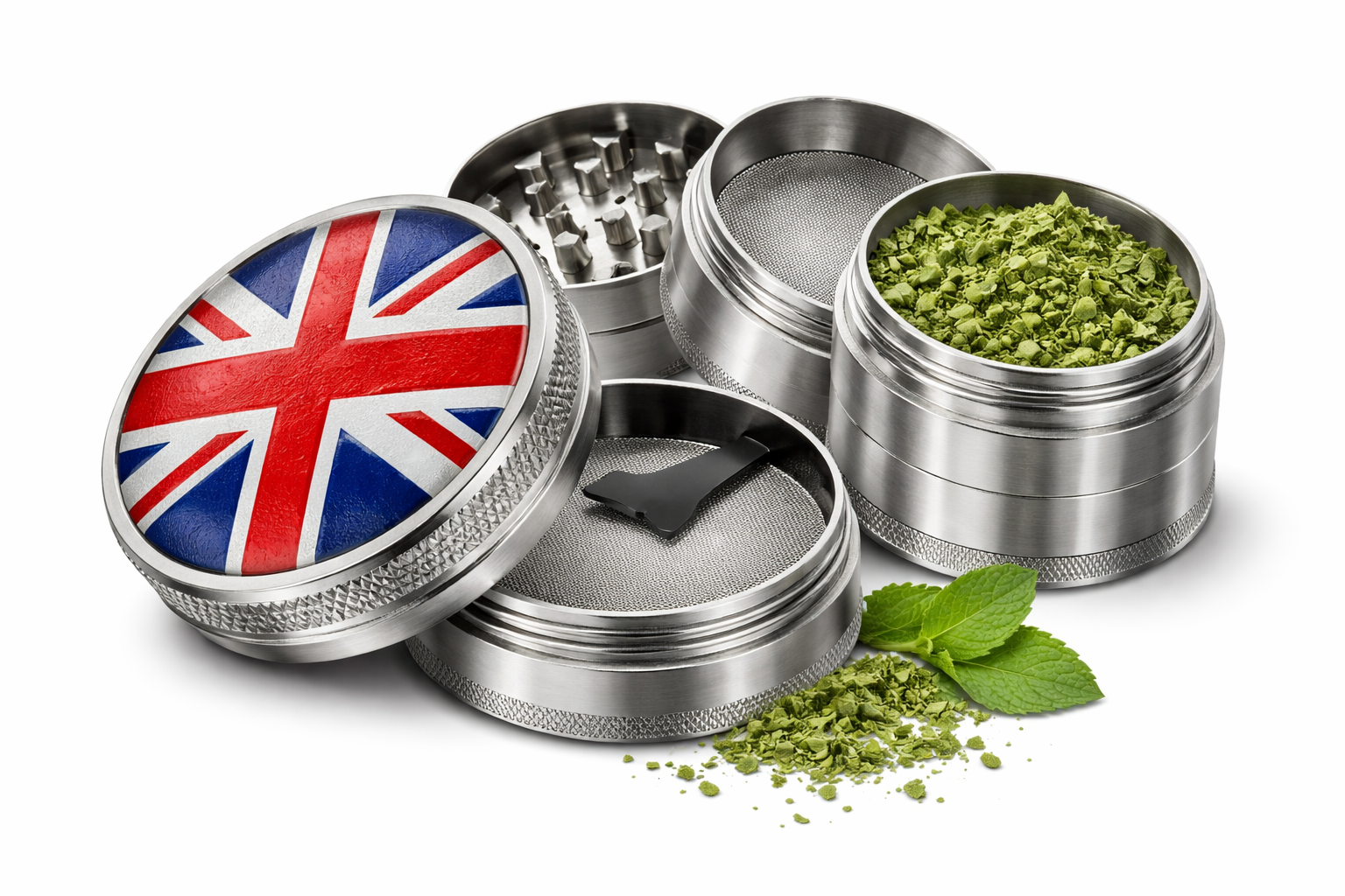 Grinder Union Jack Metal